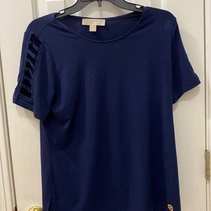 Michael Kors navy top size medium, decorative sleeve